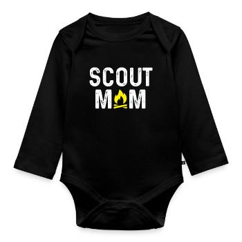 Scouts Maman - Body Bébé bio manches longues - noir - Devant