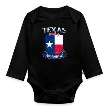 Texas - Body Bébé bio manches longues - noir - Devant