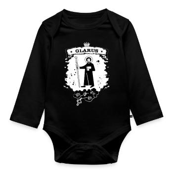 Glarus - Baby Bio-Langarm-Body - Schwarz - Vorne