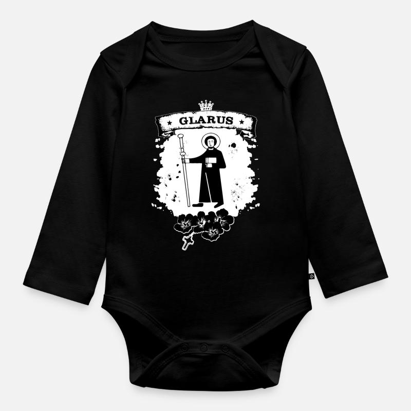Glarus - Baby Bio-Langarm-Body - Schwarz