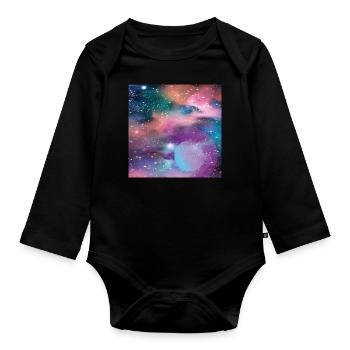 Mercury - Organic Longsleeve Baby Bodysuit - black - Front