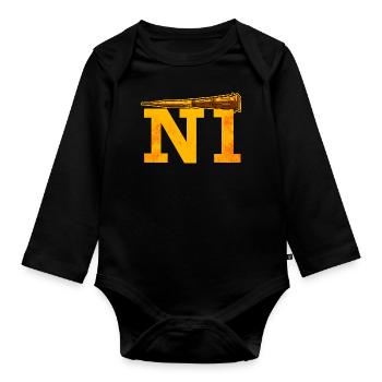 N1 Missile Soviet Union - Organic Longsleeve Baby Bodysuit - black - Front