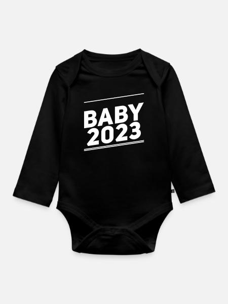Bébé 2023 - Body Bébé bio manches longues - noir