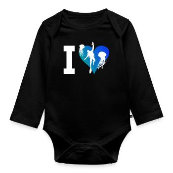 Plongée gratuite Ladies Scuba Diving Scuba Diving - Body Bébé bio manches longues - noir - Devant