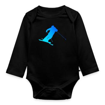 Freestyle Ski Herren Ski Freestyle Ski Jumping - Baby Bio-Langarm-Body - Schwarz - Vorne