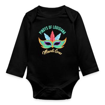 Louisiana Fil-Am Design pour Proud Pinoys - Body Bébé bio manches longues - noir - Devant