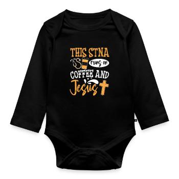 STNA Certified Nursing Assistant - Organic Longsleeve Baby Bodysuit - black - Front
