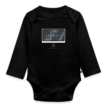 Administrateur réseau Administrateur système Réseau - Body Bébé bio manches longues - noir - Devant