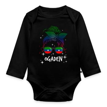 Ogaden - Organic Longsleeve Baby Bodysuit - black - Front