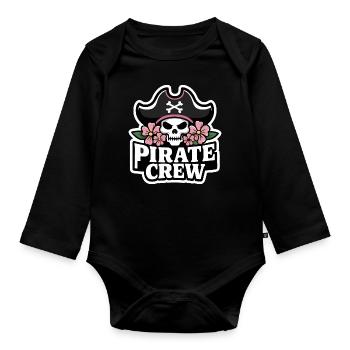 Pirate Pirate Carnaval Halloween - Body Bébé bio manches longues - noir - Devant