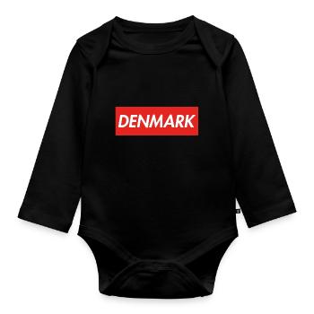 Danemark Danemark - Body Bébé bio manches longues - noir - Devant