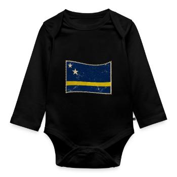 Curaçao - Body Bébé bio manches longues - noir - Devant