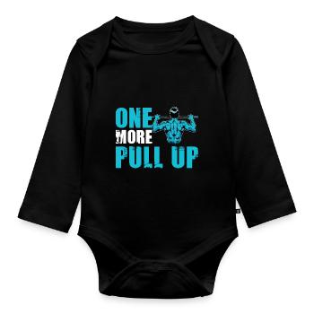 Calisthenics Fitness One more Pull Up - Baby Bio-Langarm-Body - Schwarz - Vorne