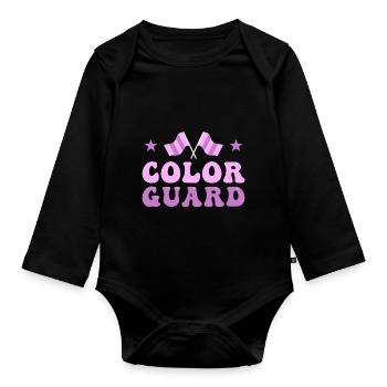 Color Guard - Baby Bio-Langarm-Body - Schwarz - Vorne