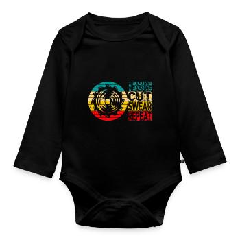 Mesure Coupe Jurer Répéter Charpentier - Body Bébé bio manches longues - noir - Devant