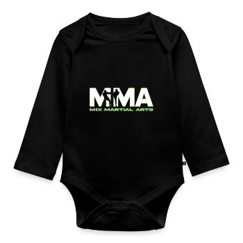 MMA Logo - Baby Bio-Langarm-Body - Schwarz - Vorne