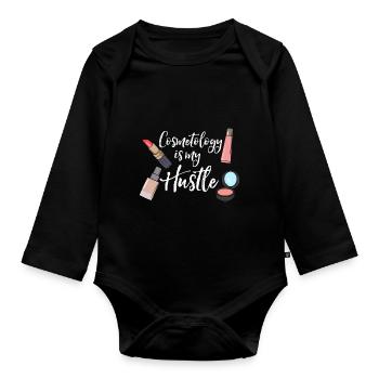 Kosmetologie ist mein Beruf Kosmetikerin - Baby Bio-Langarm-Body - Schwarz - Vorne