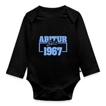 Abi 1967 - Baby Bio-Langarm-Body - Schwarz - Vorne