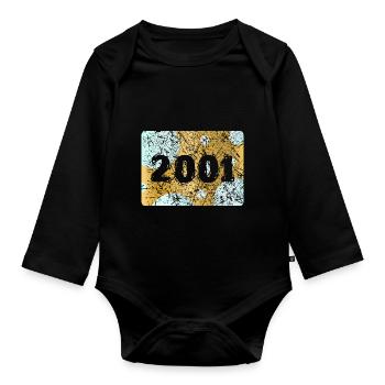 2001 2001 - Body Bébé bio manches longues - noir - Devant