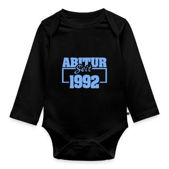 1992 - Baby Bio-Langarm-Body - Schwarz - Vorne