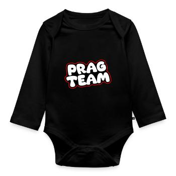 L’équipe de Prague - Body Bébé bio manches longues - noir - Devant