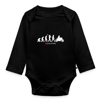 Revolution - Evolution Man Fun Twist 25 - Organic Longsleeve Baby Bodysuit - black - Front