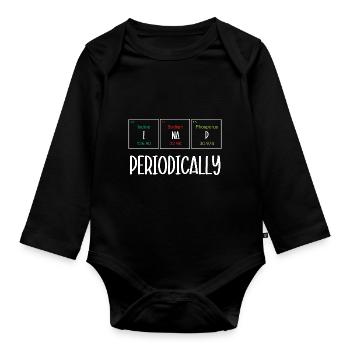 Periodic table - Organic Longsleeve Baby Bodysuit - black - Front