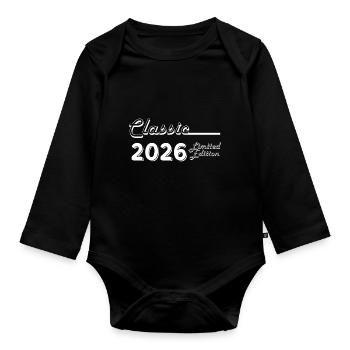 Classic 2026 édition limitée - Body Bébé bio manches longues - noir - Devant