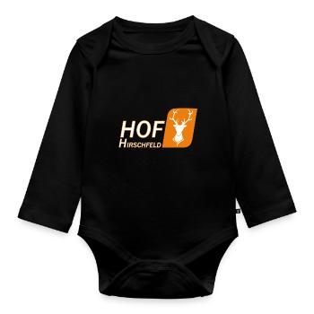 Hof Hirschfeld - Baby Bio-Langarm-Body - Schwarz - Vorne