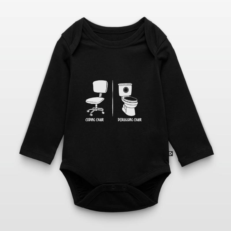 Debugging-Stuhl lustige Programmierer Geschenk Baby Bio-Langarm-Body