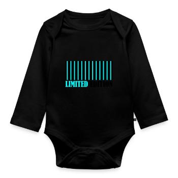 Barcode Limited Edition - Baby Bio-Langarm-Body - Schwarz - Vorne