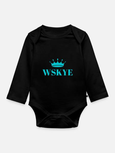 wskye - Baby Bio-Langarm-Body - Schwarz
