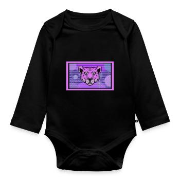 Cheetah Whisperer Wildlife Animal Zookeeper - Body Bébé bio manches longues - noir - Devant