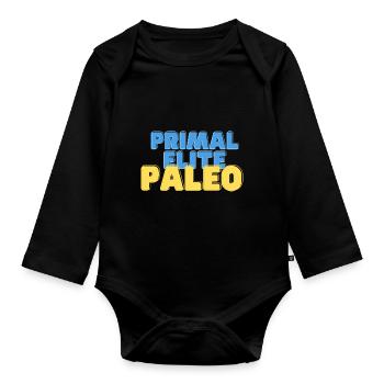 Primal Elite Paleo - Baby Bio-Langarm-Body - Schwarz - Vorne