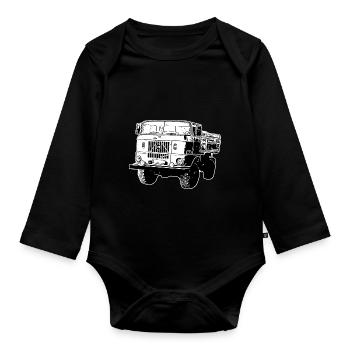 W50 Camion NVA Chantiers W50 GDR - Body Bébé bio manches longues - noir - Devant