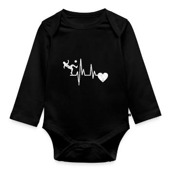 Soccer Player Soccer Coach Soccer Soccer - Organic Longsleeve Baby Bodysuit - black - Front