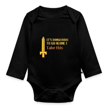 Nimm das - Baby Bio-Langarm-Body - Schwarz - Vorne