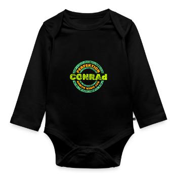 Perfekt Conrad - Baby Bio-Langarm-Body - Schwarz - Vorne