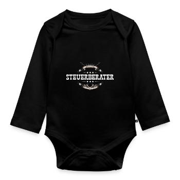 Steuerberater Beruf - Baby Bio-Langarm-Body - Schwarz - Vorne