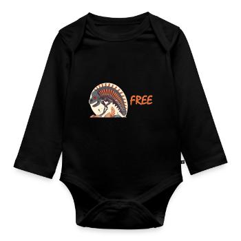 Fossil Frei - Baby Bio-Langarm-Body - Schwarz - Vorne