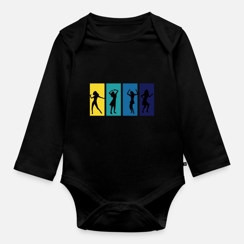 Danse Musique de danse - Body Bébé bio manches longues - noir