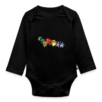 Nimms leicht - Baby Bio-Langarm-Body - Schwarz - Vorne