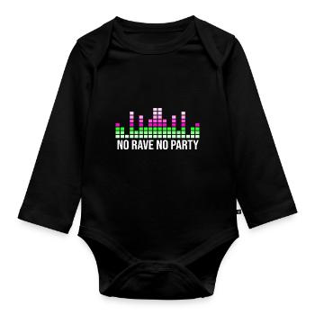 Pas de citations de parti - Body Bébé bio manches longues - noir - Devant