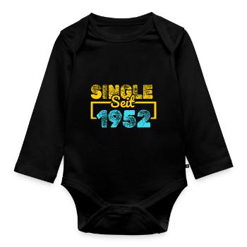 seit 1952 - Baby Bio-Langarm-Body - Schwarz - Vorne