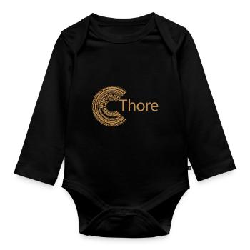 Für Thore - Baby Bio-Langarm-Body - Schwarz - Vorne