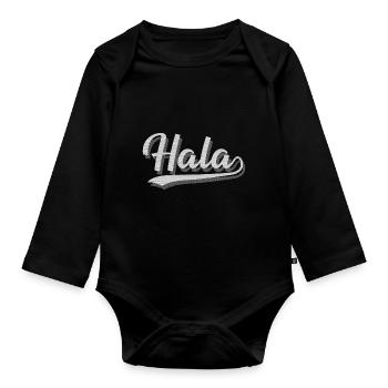 Hala - Baby Bio-Langarm-Body - Schwarz - Vorne