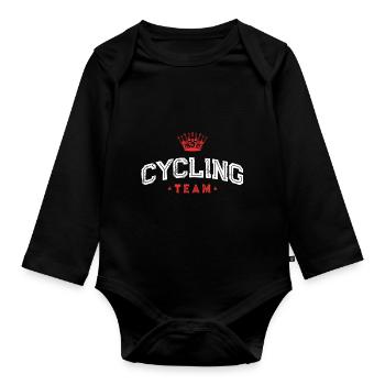 Cycling Team Bike - Organic Longsleeve Baby Bodysuit - black - Front