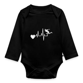 Bowling Club Bowling Bowling Bowler Bowling Club - Organic Longsleeve Baby Bodysuit - black - Front
