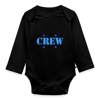 crew - Baby Bio-Langarm-Body - Schwarz - Vorne