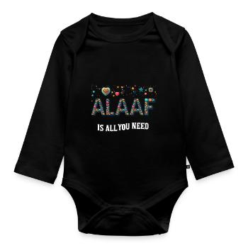 Alaaf est tout ce dont vous avez besoin Lundi gras du carnaval de Cologne - Body Bébé bio manches longues - noir - Devant
